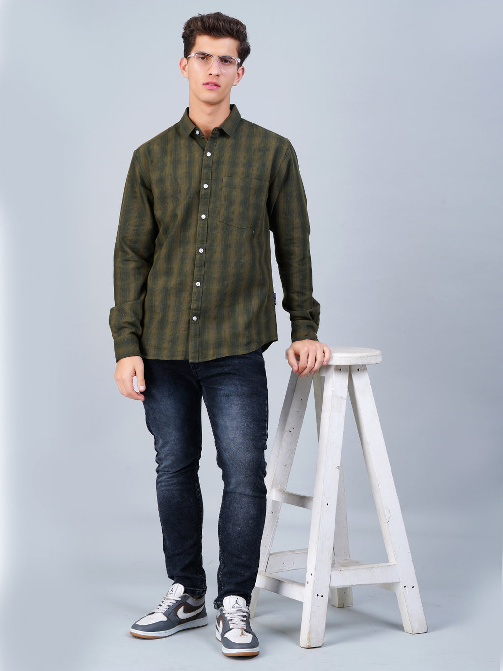 Military Olive Checks