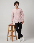 Full Sleeve Stripped Shirt - Red