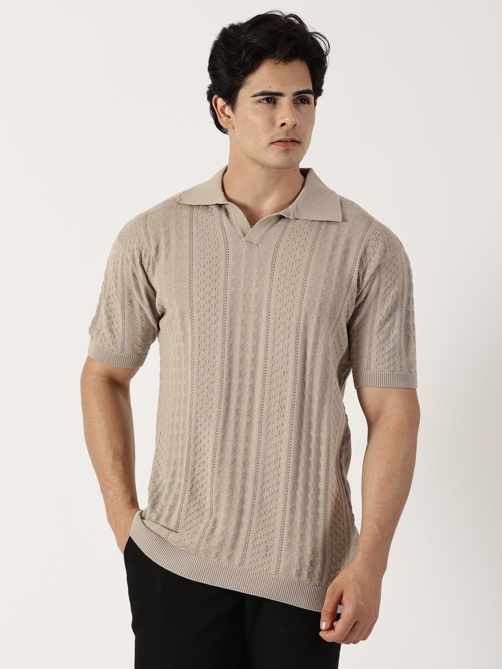Beige Knit