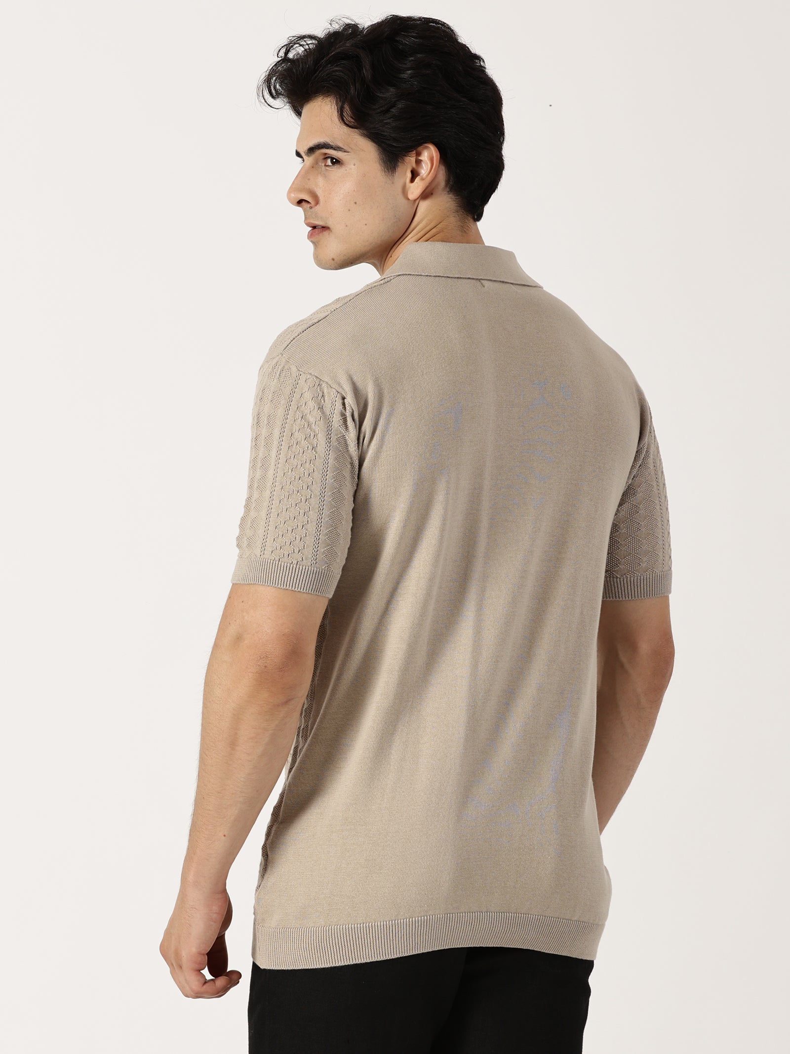 Beige Knit