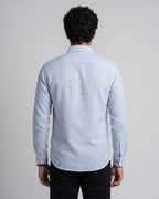 Full Sleeve Stripped Shirt - Sky Blue