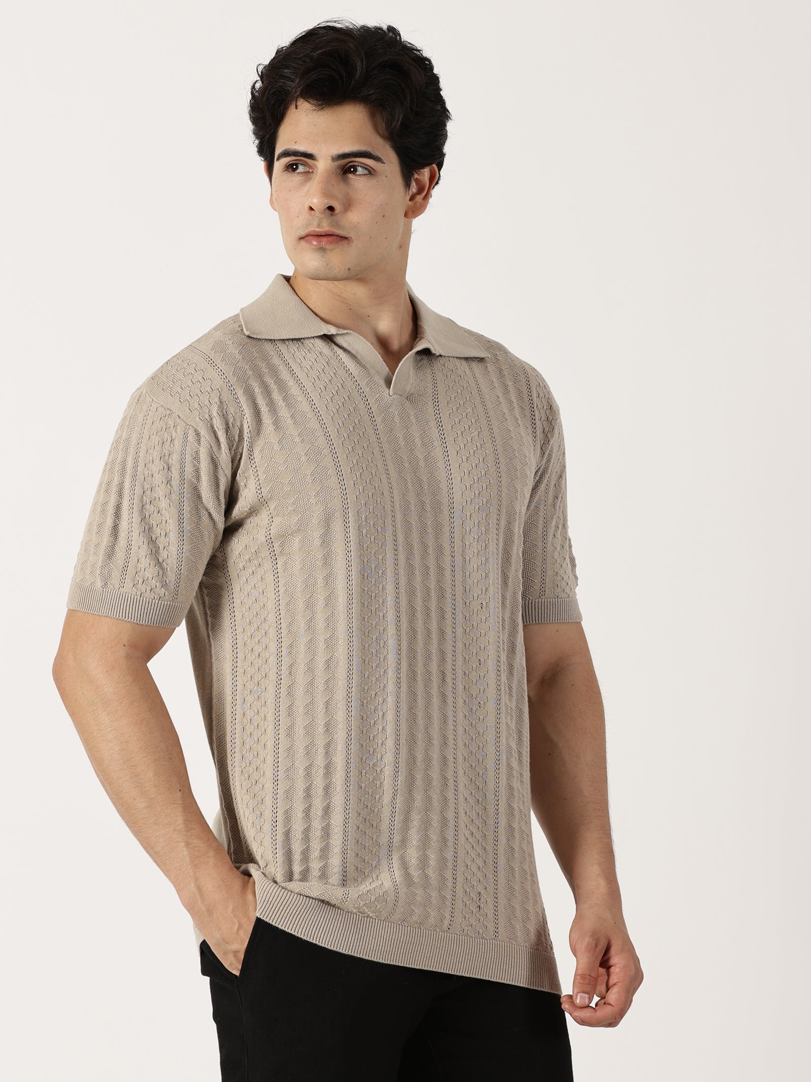 Beige Knit