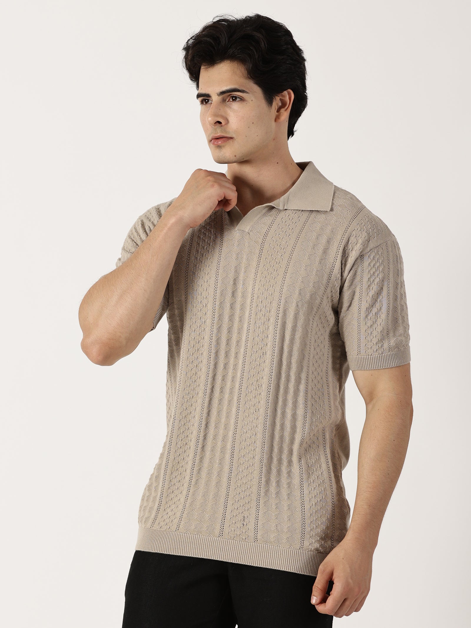 Beige Knit
