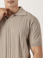 Beige Knit