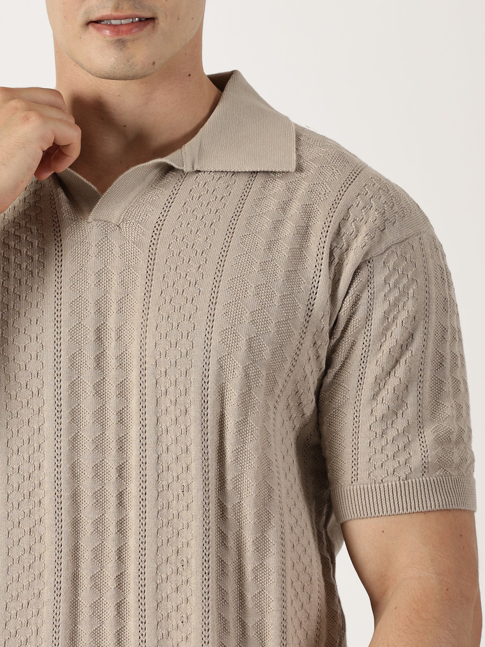 Beige Knit