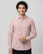 Full Sleeve Stripped Shirt - Red