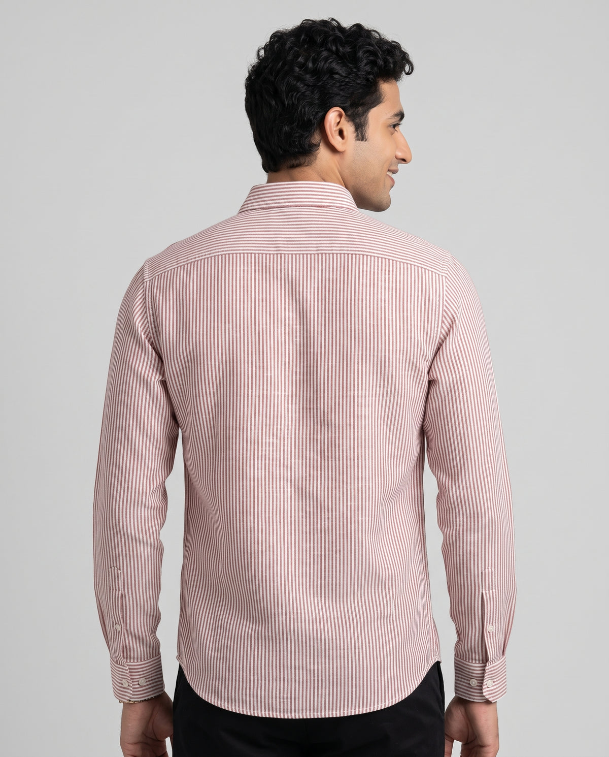 Full Sleeve Stripped Shirt - Red