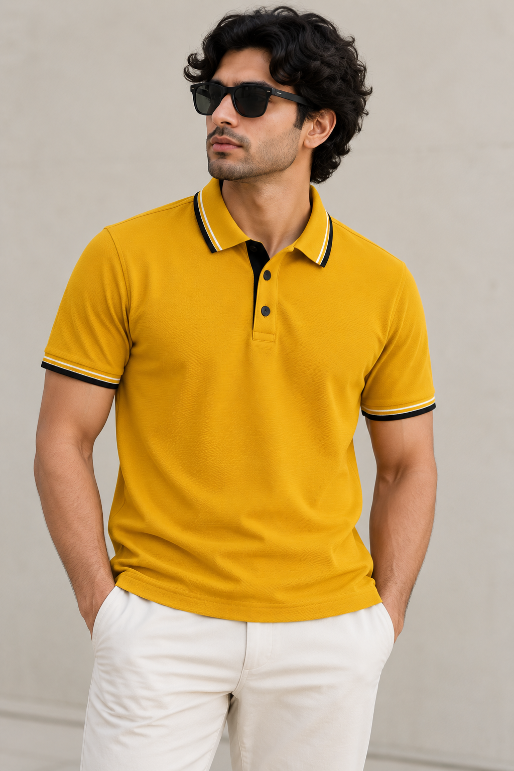 The Bleu Label Classic Polo - Mustard Yellow