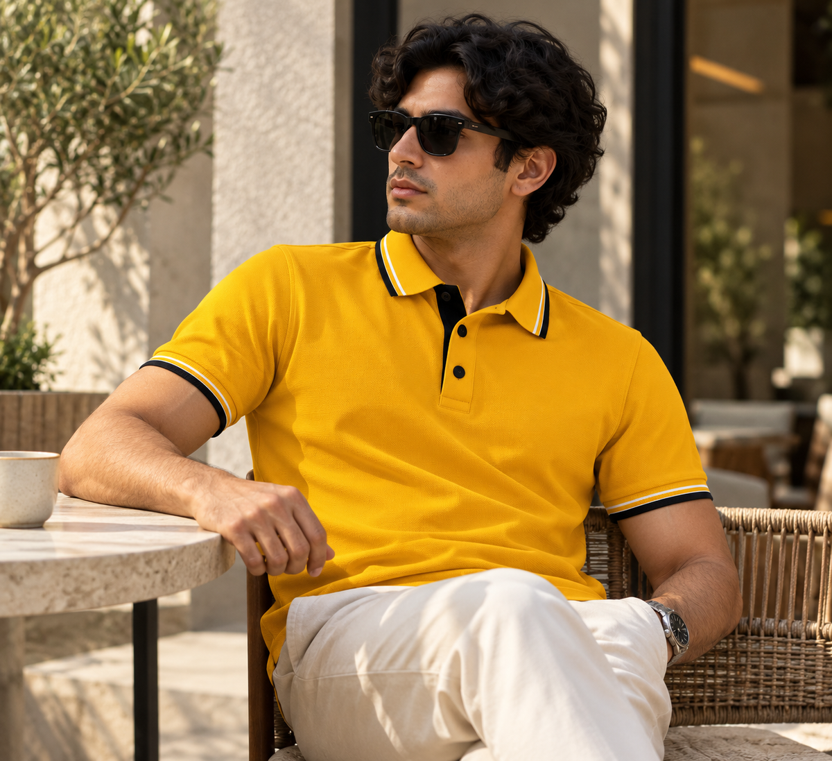 The Bleu Label Classic Polo - Mustard Yellow