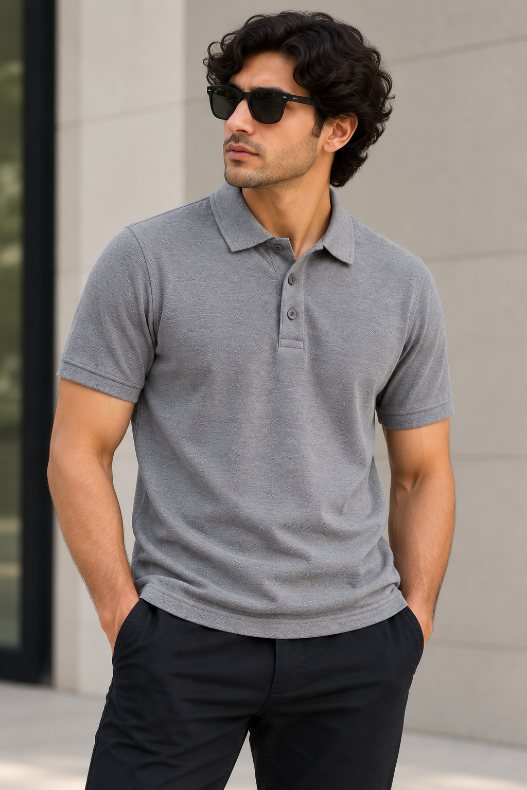 The Bleu Label Classic Polo - Grey