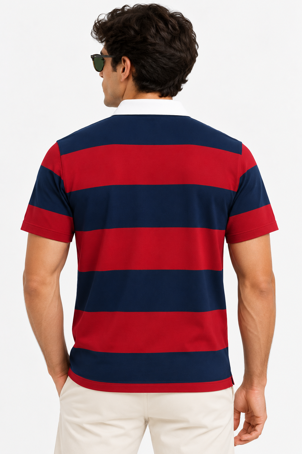 The Bleu Label Polo - Navy Red