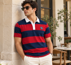 The Bleu Label Polo - Navy Red