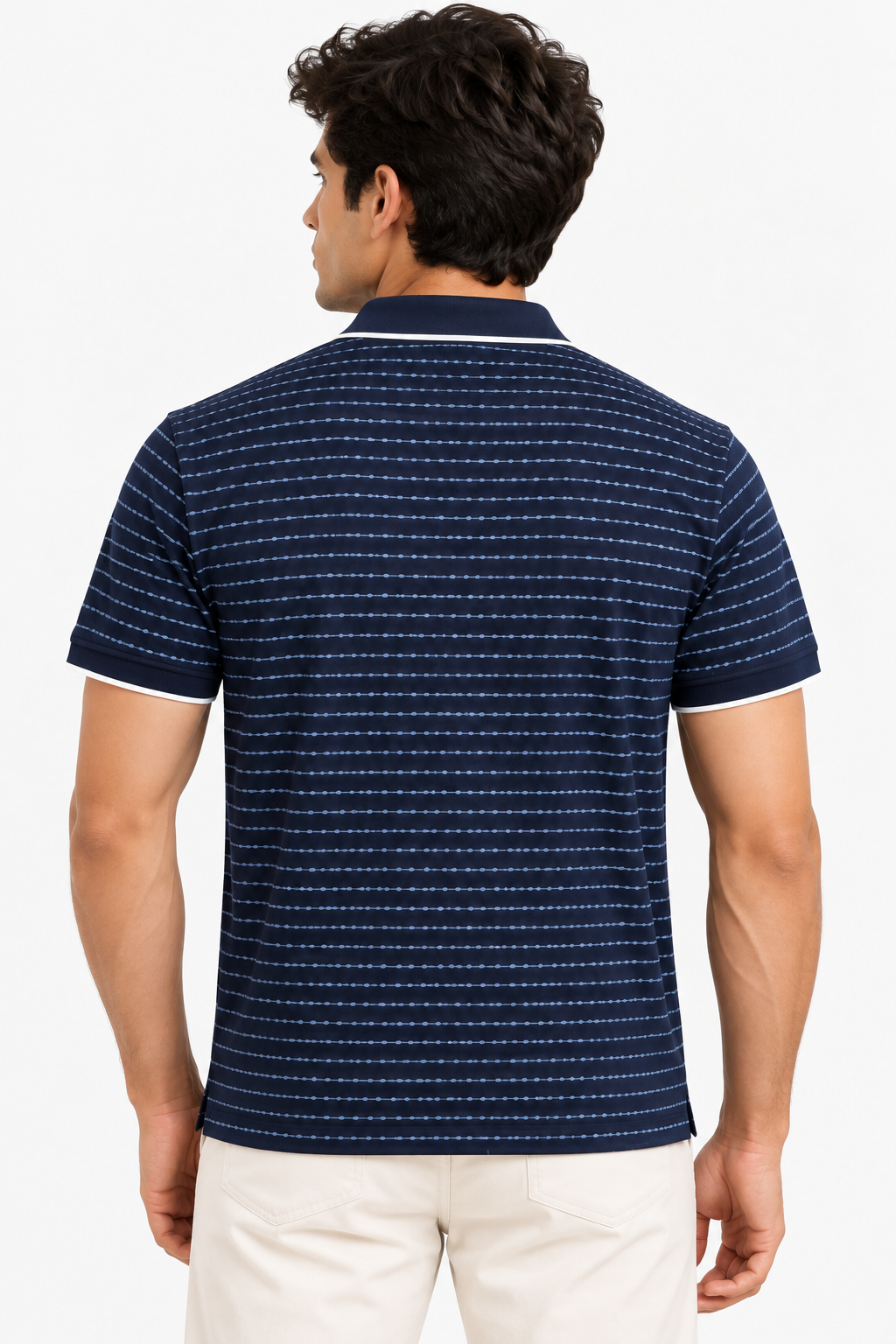 The Bleu Label Polo - Navy Dot