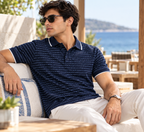 The Bleu Label Polo - Navy Dot