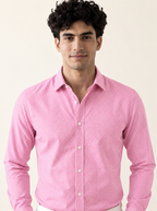 Full Sleeve Gingham Checkered Shirt - Pink