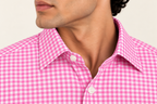 Full Sleeve Gingham Checkered Shirt - Pink