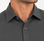 The Bleu Label Cotton Full Sleeve Solid Shirt - DARK GREY